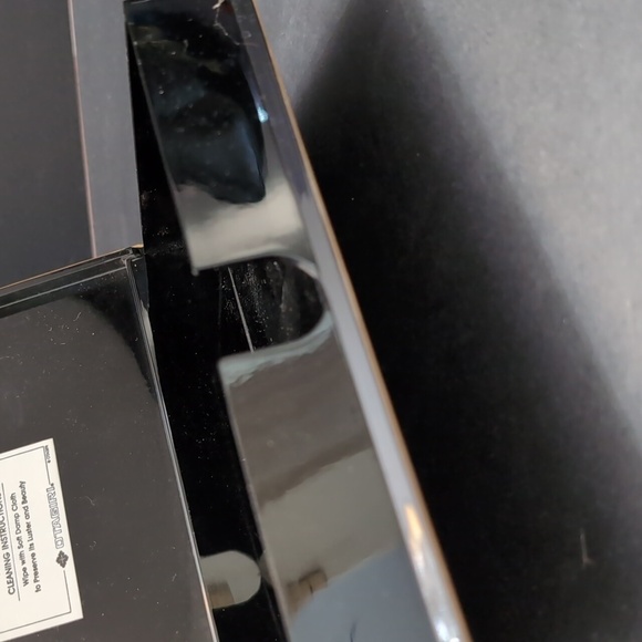 Otagiri Black Lacquered Jewelry/Trinket Box with Pink Florals. - Picture 5 of 11